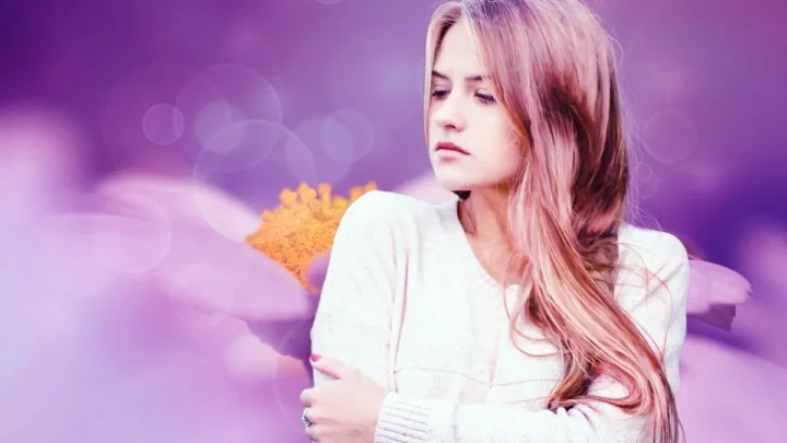girls woman female beautiful youth flower fresh long hair 760388
